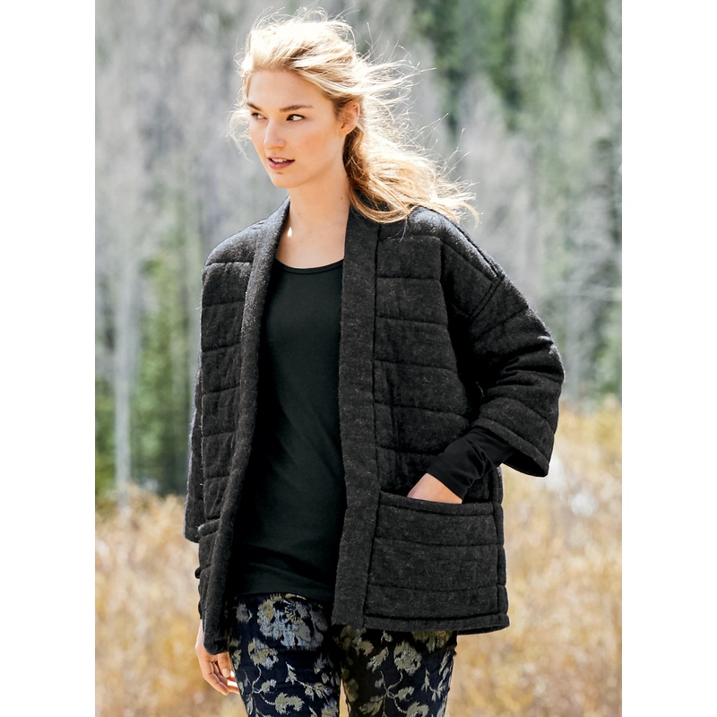 Alpaca Quilted Kimono Print/Pattern XS