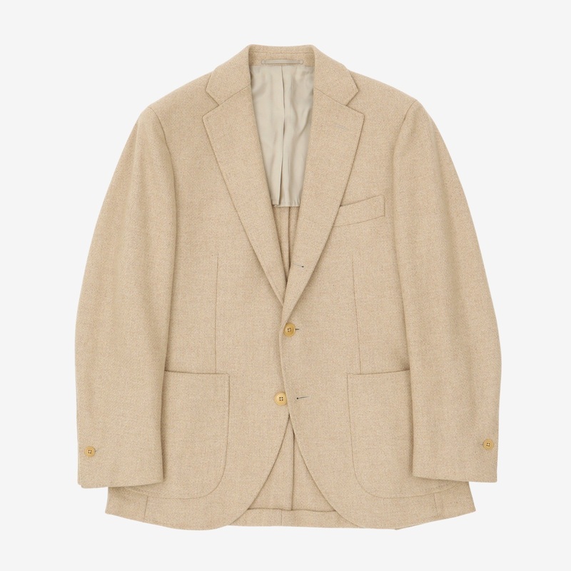 Bespoke Wool Sports Jacket UK 38 Beige
