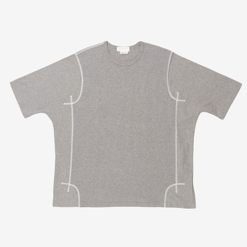 CDG Flatlocked Oversized Tee XL Grey