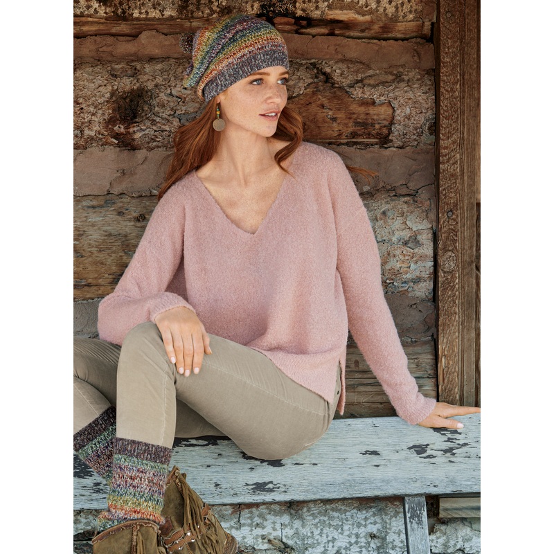 Fthrwght V-Neck Pullover Alpine Blue XS