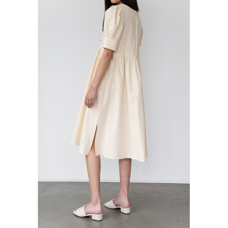 MIDI DRESS Beige Small