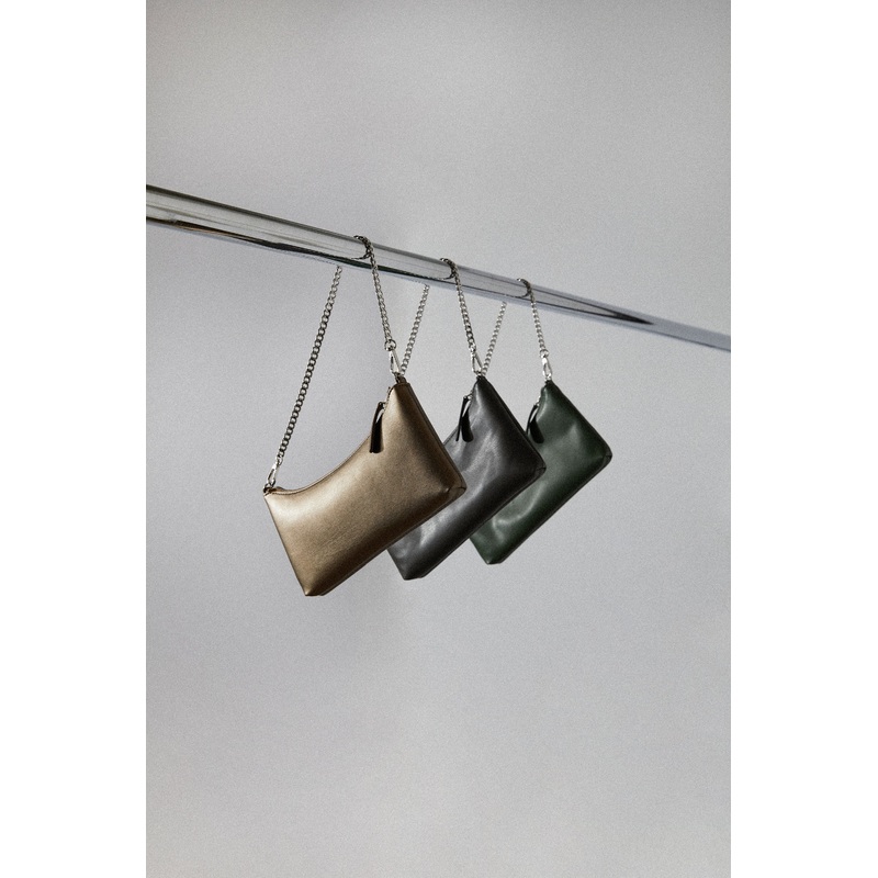 MINI BAG WITH CHAIN STRAP Deep Iron One Size