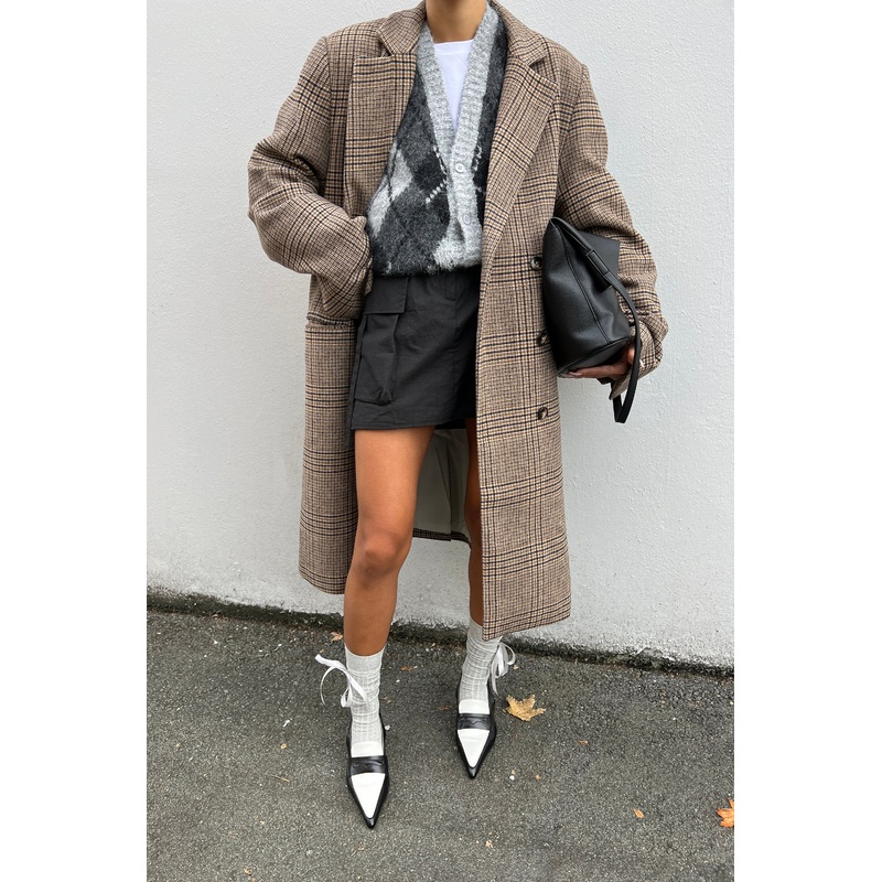 MINI NYLON CARGO SKIRT Black Small