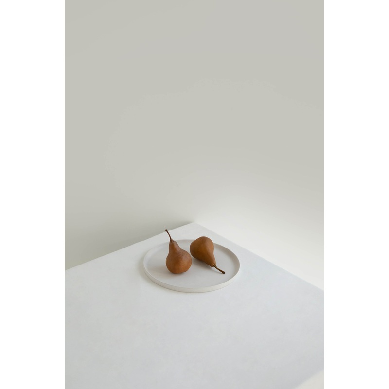 BAMBOO DINNER PLATE SET OF 2 Cream One Size