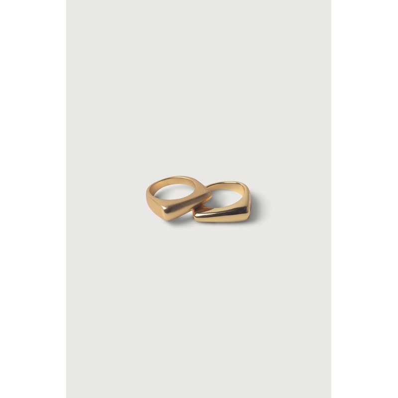 MATTE RING SET Gold 6