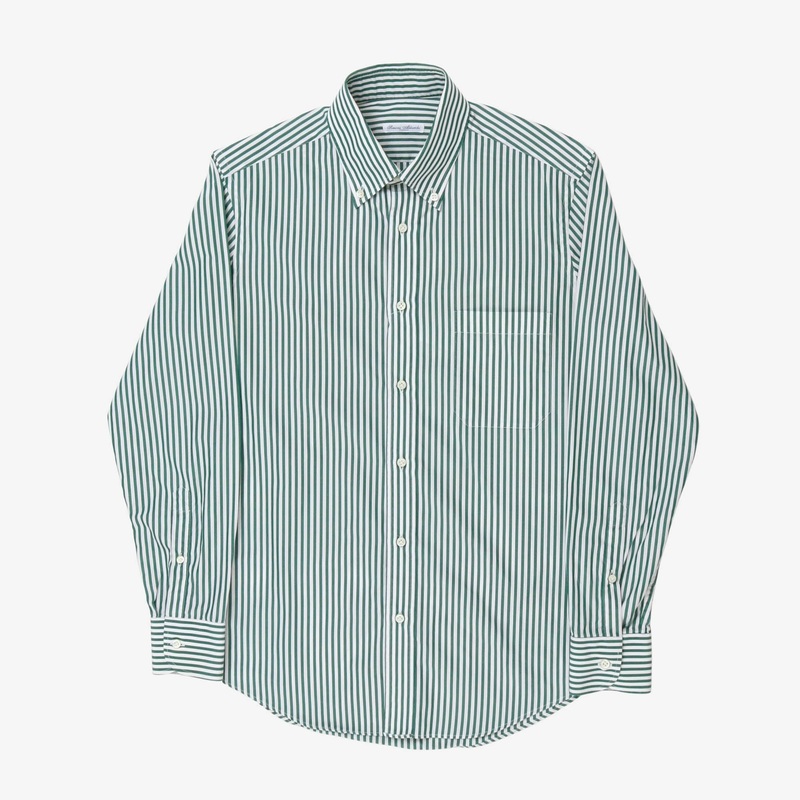 MTM BD Striped Shirt (Fits UK 38/40) EU 50 Green