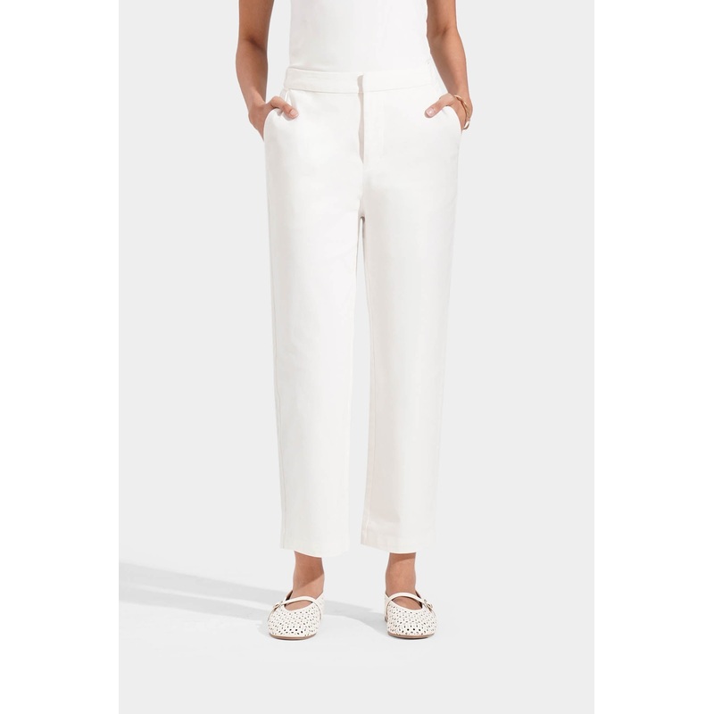 Tapered Trousers Off White Extra Small