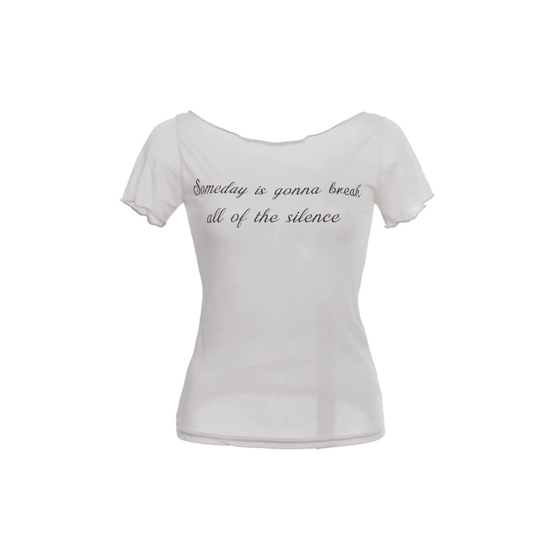 Whispered Dreams Boat Neck Tee IC503 Gray S/M