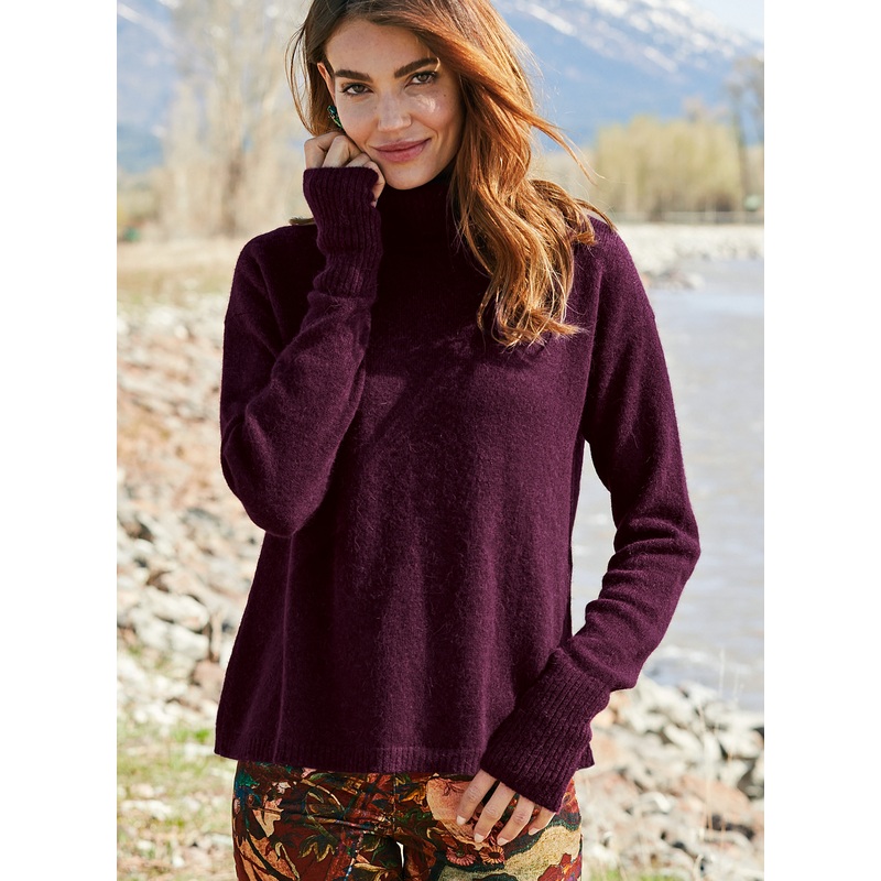Zermatt T-Neck Aubergine XS