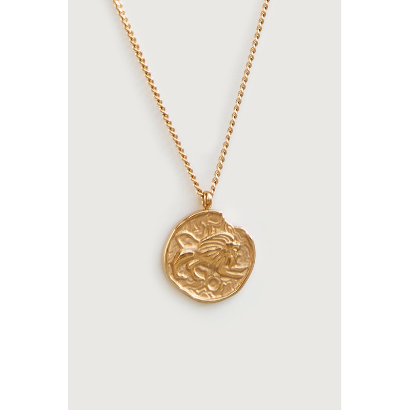 LEO PENDANT NECKLACE Gold One Size