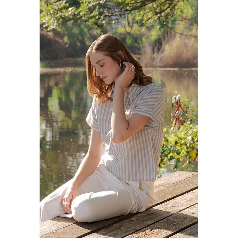 Striped Extended Sleeves Shirt Multi-Color Combination Extra Small