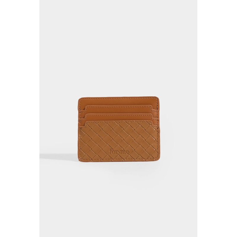 Weaved Card Holder Tan Free Size