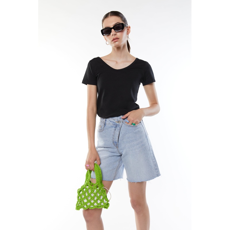 KNIT WOVEN BAG Peppermint One Size