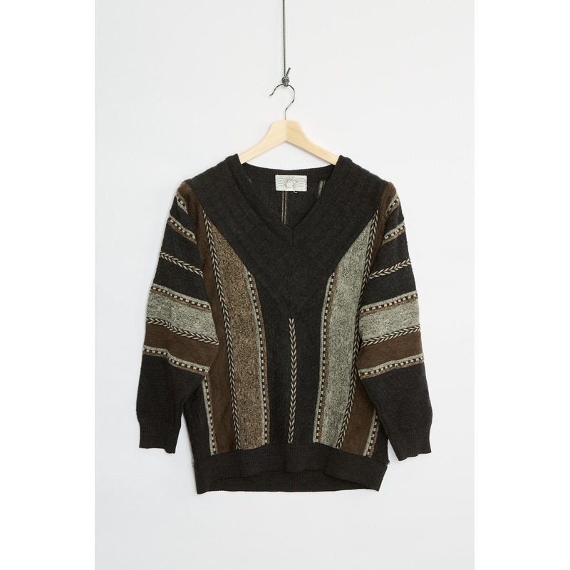 90’s multiknit v-neck (S) S