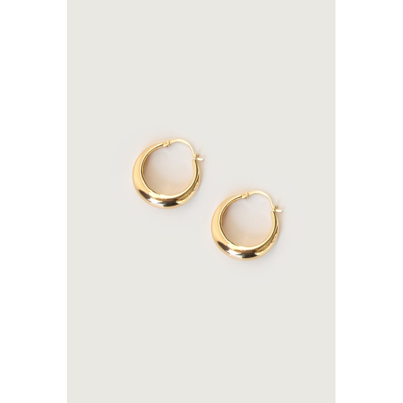 HOOP EARRING Gold One Size