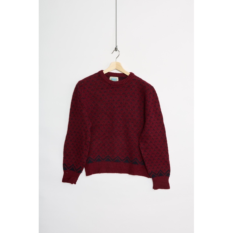 80’s American wool sweater (M) M