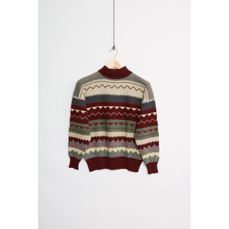 80’s Shetland wool turtleneck (M) M