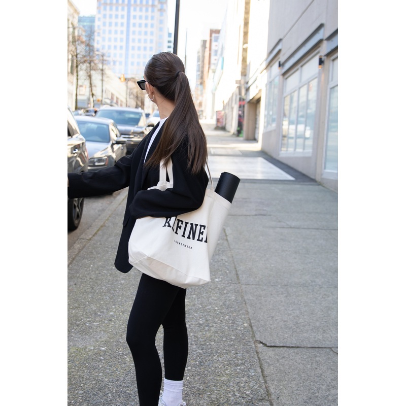 GRAPHIC TOTE BAG NATURAL One Size