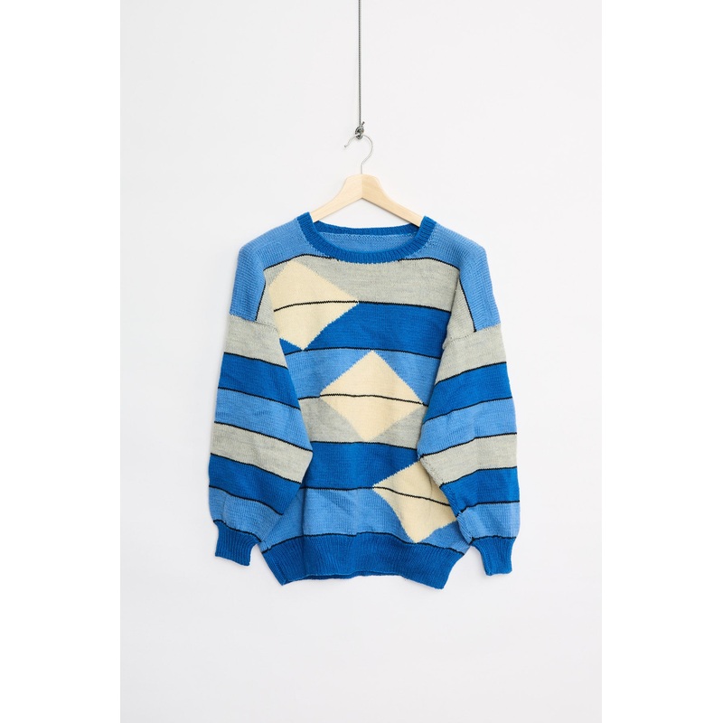 Handknitted wool sweater (L) L