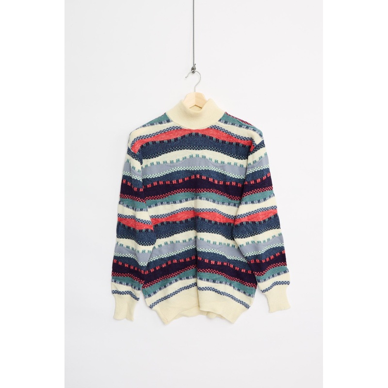 Italian multiknit sweater (M) M