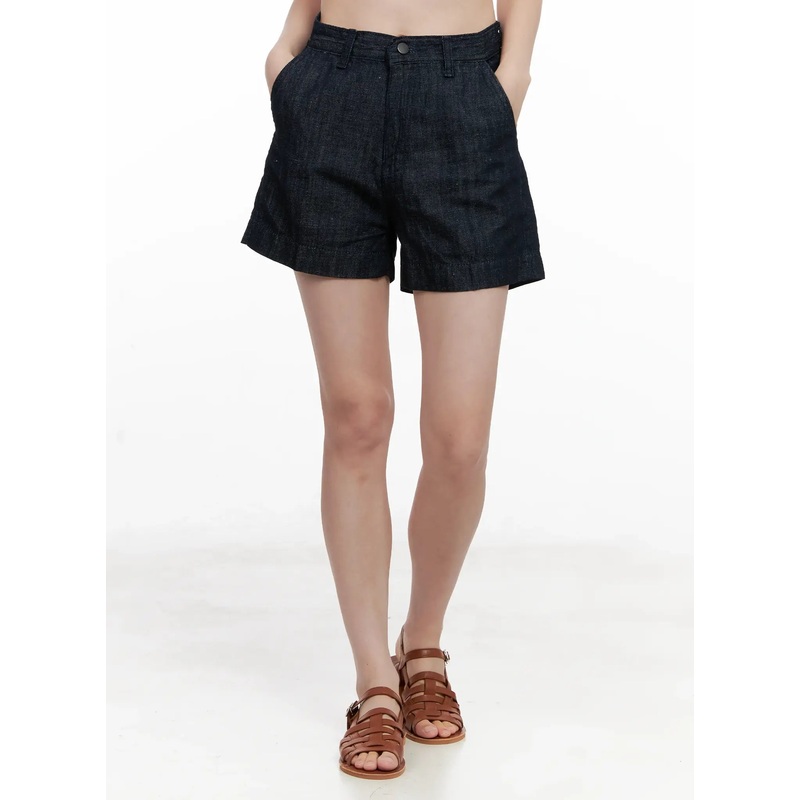 Casual Cotton Denim Shorts CL523 Dark blue S
