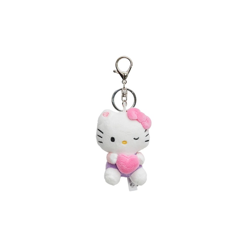 Pink Hello Kitty Plush Charm Keychain CL522 Pink One Size
