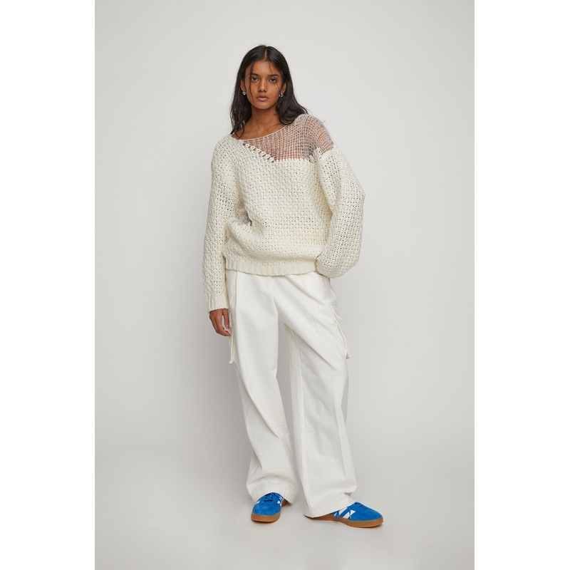 DISTRESSED SWEATER Vanilla Ice Small