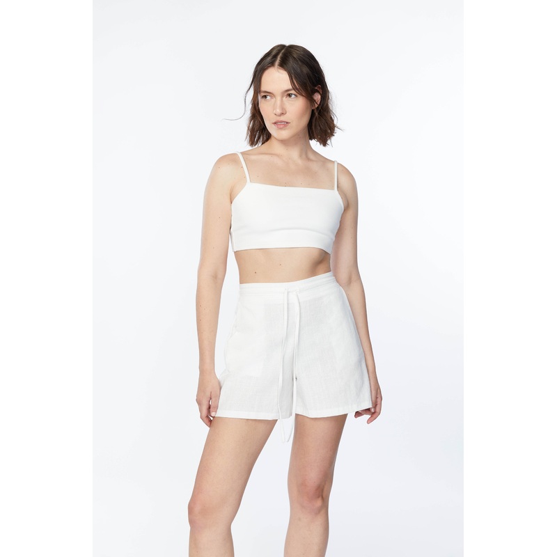 DRAWSTRING SHORT White Small