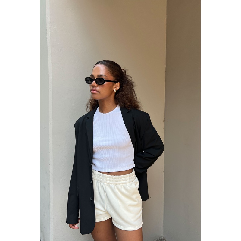 TERRY SHORT Cream Double Extra Small