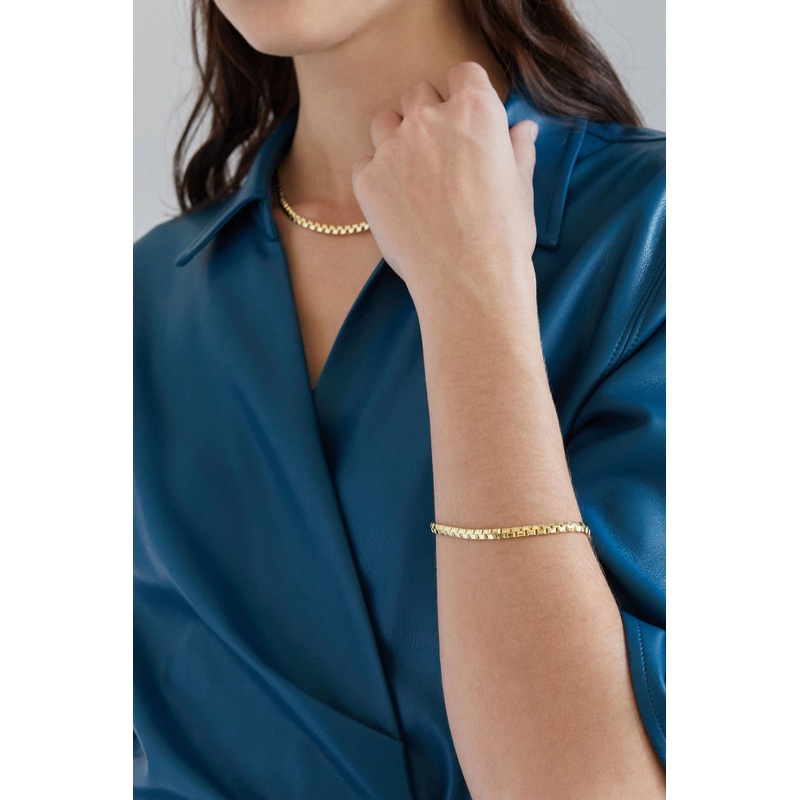 CURB CHAIN BRACELET Gold One Size