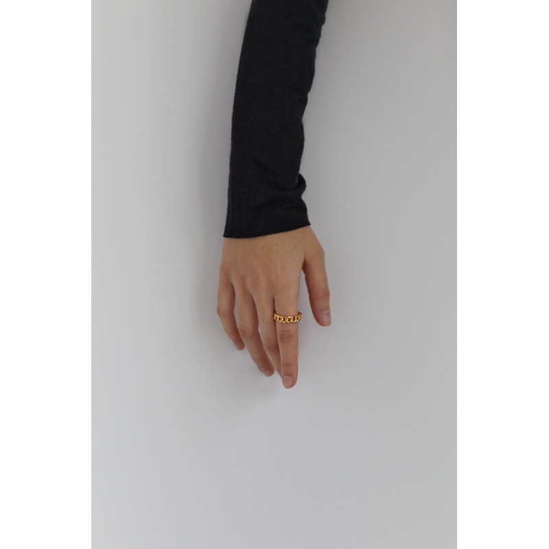 CURB CHAIN RING Gold 6