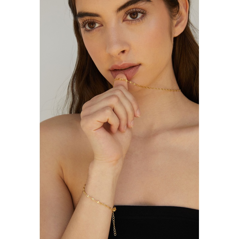 DAINTY BRACELET Gold One Size