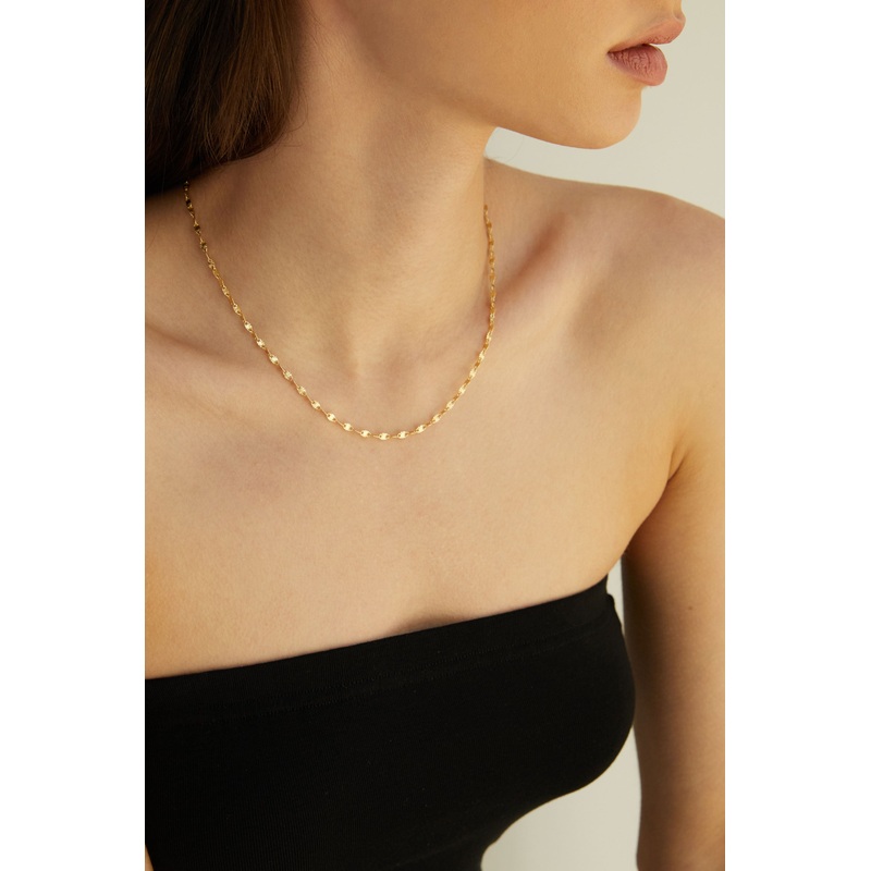 DAINTY NECKLACE Gold One Size