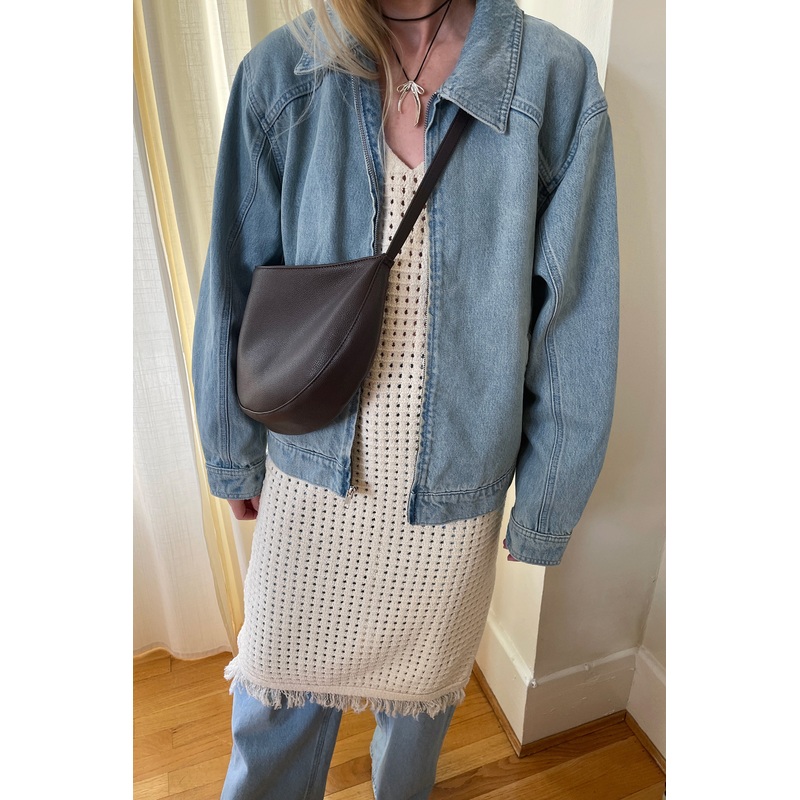 DENIM BOMBER JACKET Light Stone Double Extra Small
