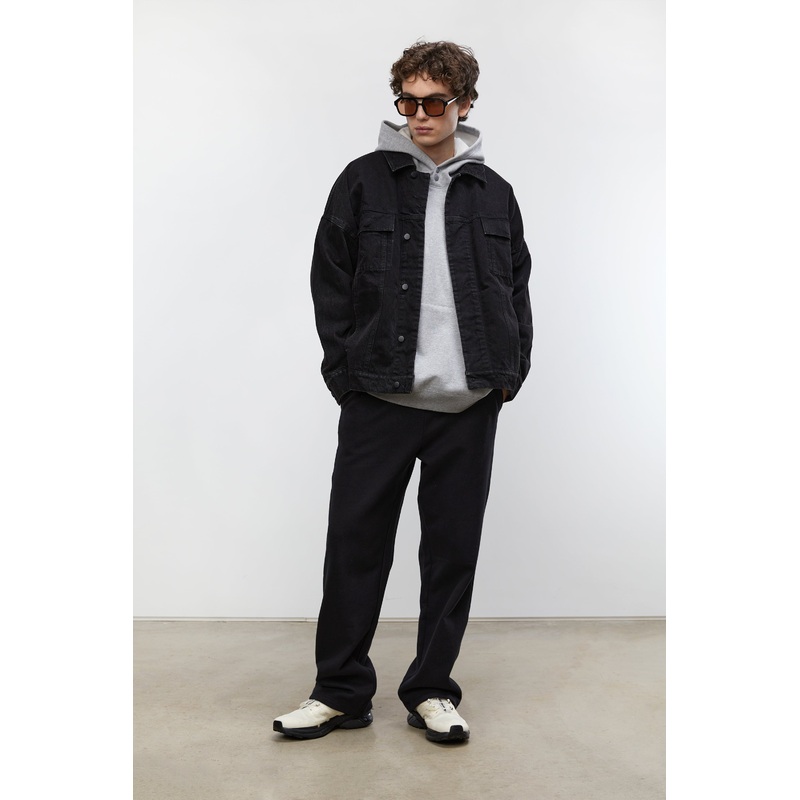 DENIM JACKET Black Wash Double Extra Small