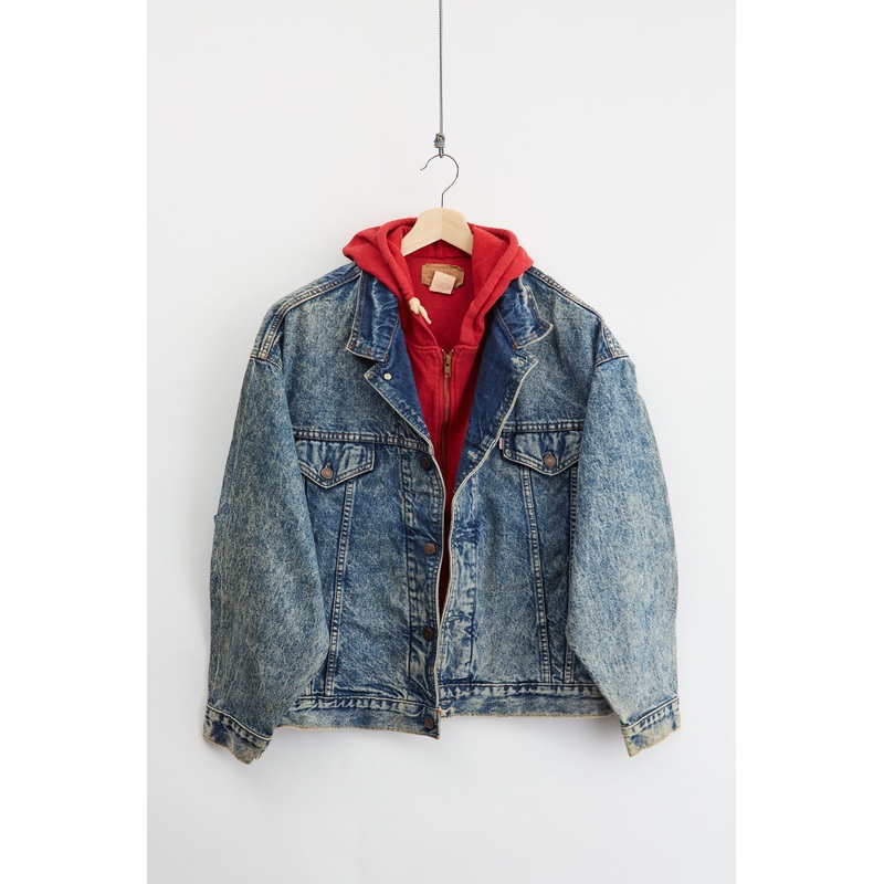 80’s Levi’s hoodie denim jacket (L) L