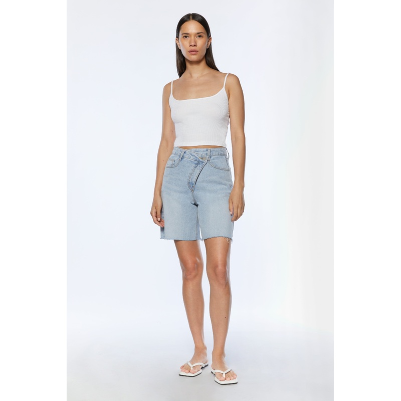 CROSSOVER JEAN SHORT Light Wash Small