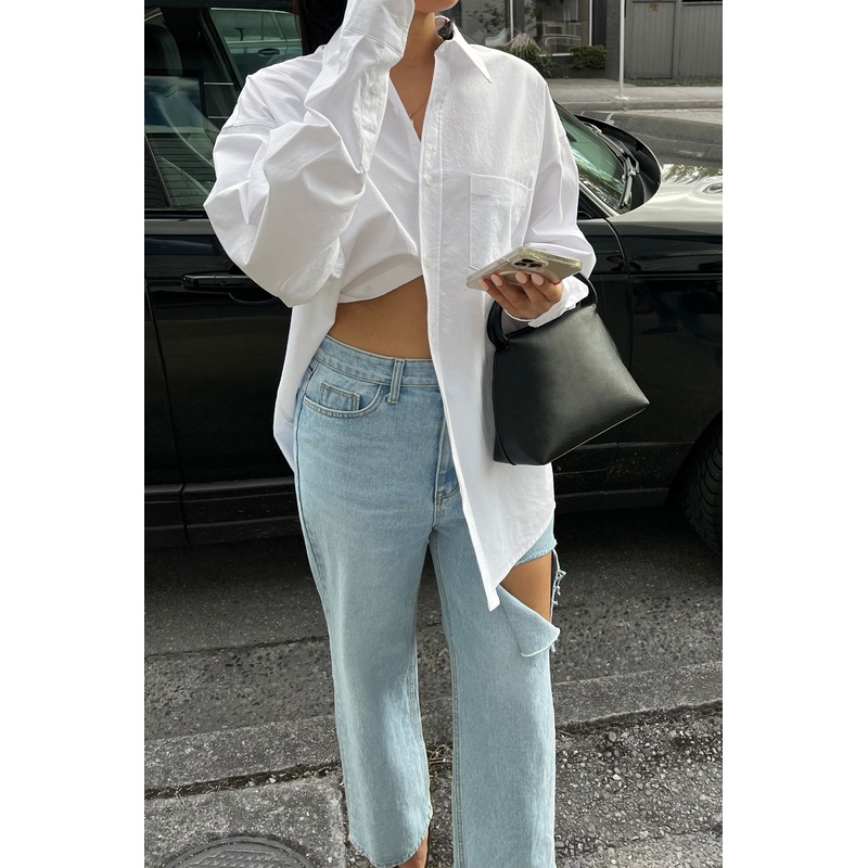 COTTON SHIRT White Small