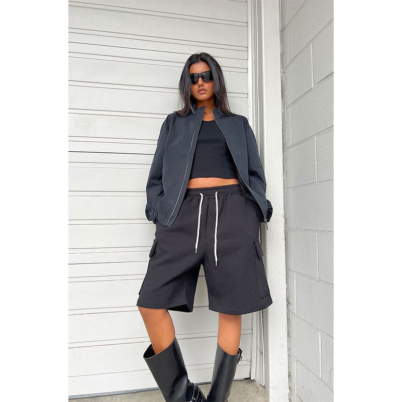 COTTON SHORT Black Extra Small