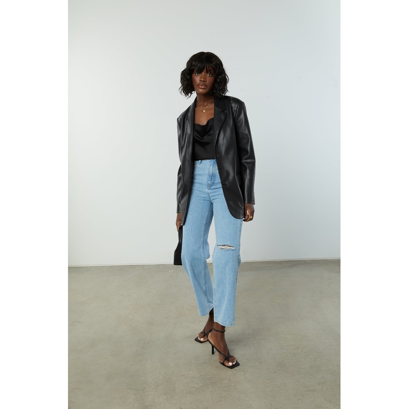 COWL NECK CAMISOLE Black Extra Small