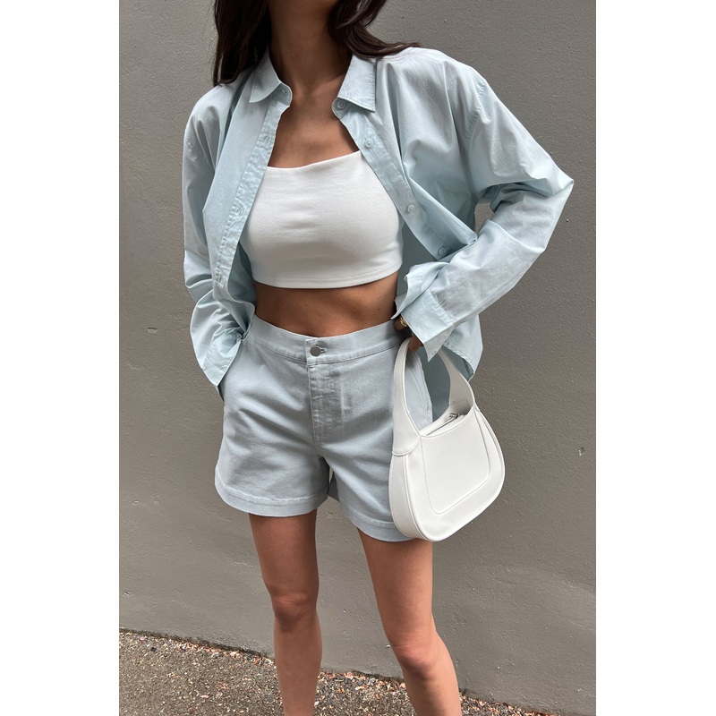 CLASSIC COTTON POPLIN SHIRT Ballad Blue Extra Small