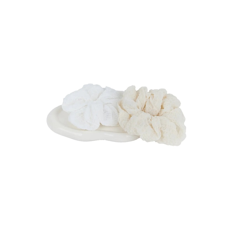[ACC] Lace Hair Tie CG506 White One Size