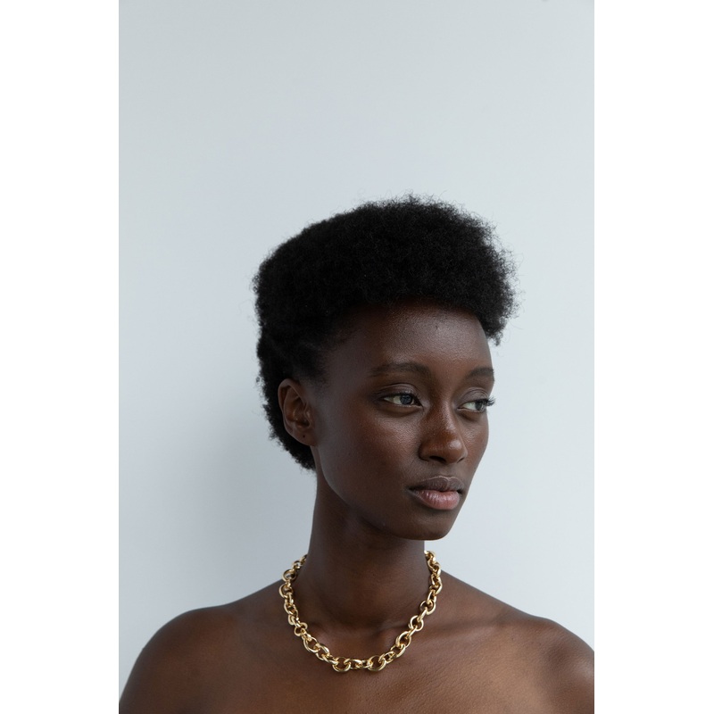 CHUNKY CHAIN NECKLACE Gold One Size