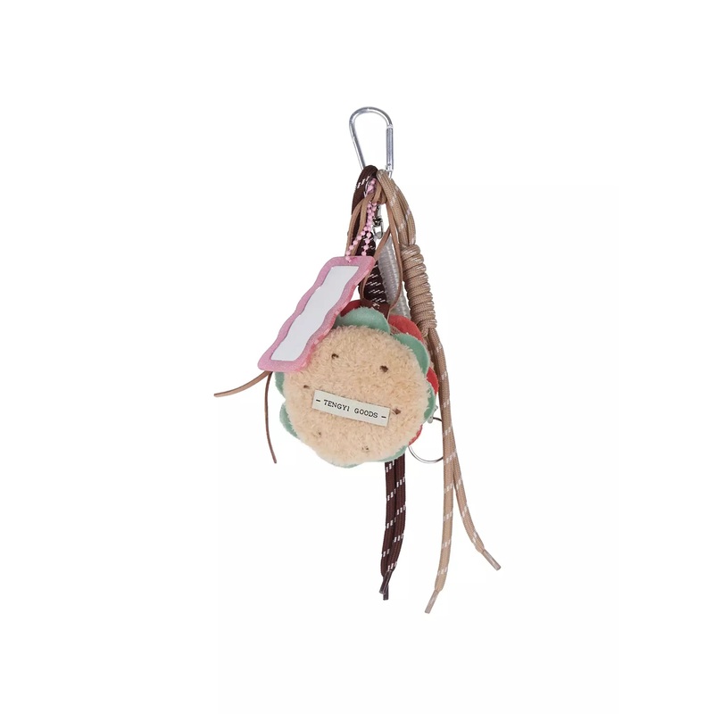 [ACC] Ace Hamburger Keychain IG507 Beige One Size