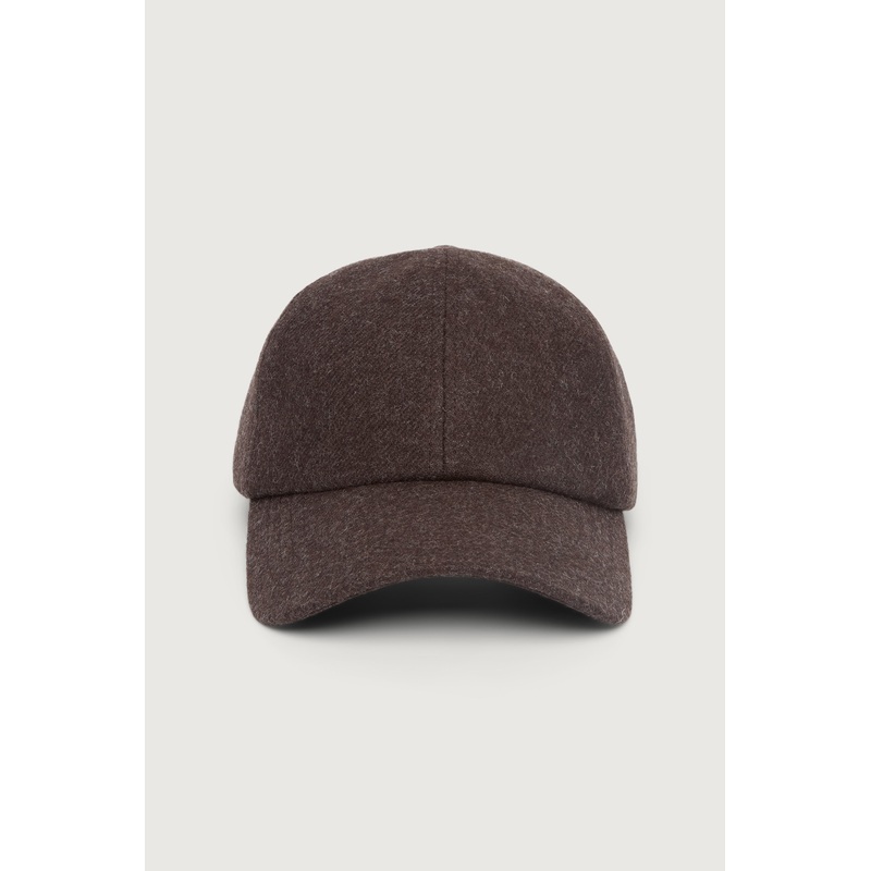WOOL BLEND CAP Coffee Bean One Size