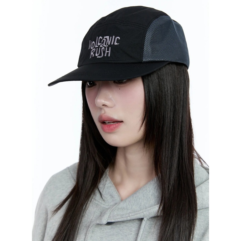 Dual Tone Graphic Baseball Cap CG511 Black One Size