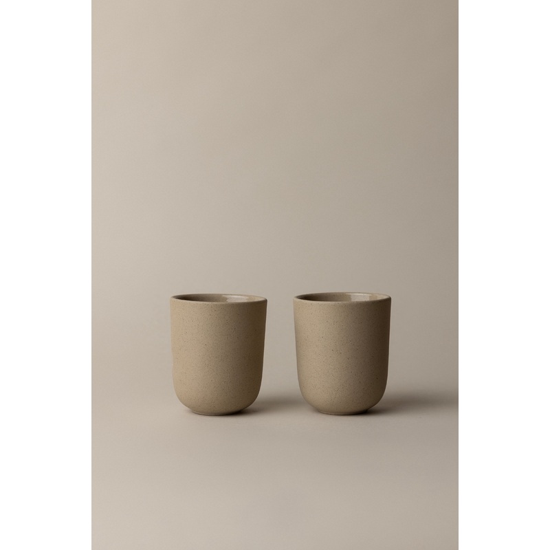 MINO CERAMIC CUP SET NATURAL One Size