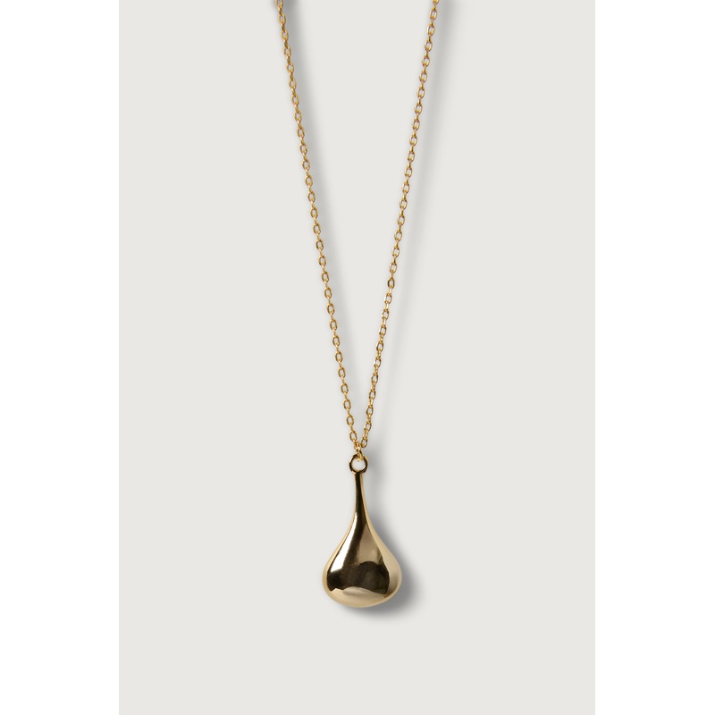 TEARDROP PENDANT NECKLACE Gold One Size