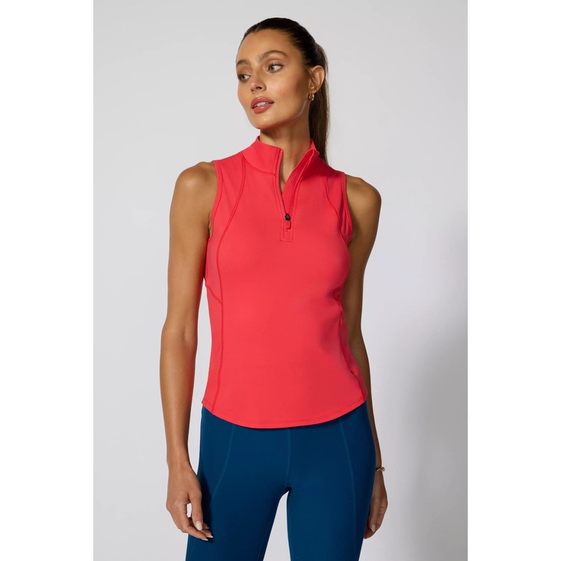 Vital 1/4 Zip Tank – Hibiscus Hibiscus XS