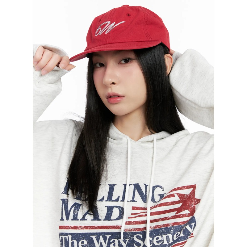 Embroidered Snapback Cap CG525 Red One Size